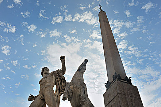 雕塑,方尖塔,奥古斯都,广场,罗马,意大利,欧洲