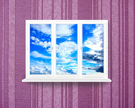 窗户,室内,风景,蓝天