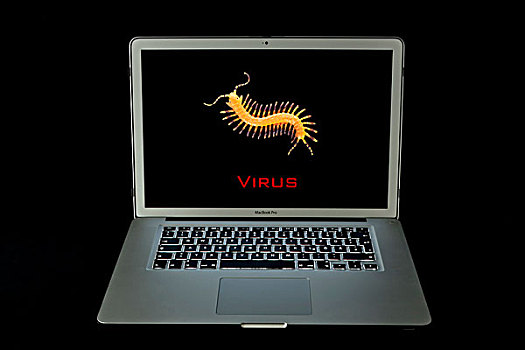 病毒,警告,苹果,苹果笔记本,笔记本电脑