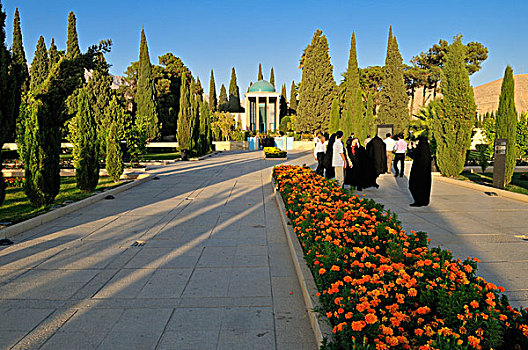 陵墓,著名,设拉子,法尔斯,伊朗,波斯,亚洲