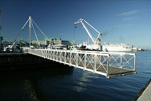 开合式吊桥,水岸,开普敦,南非