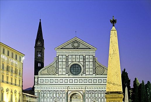 大教堂,新圣母教堂,佛罗伦萨,托斯卡纳,意大利,欧洲
