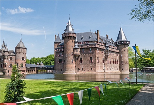城堡,头发,荷兰
