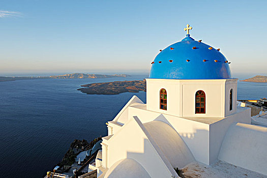 教堂,伊莫洛维里,圣托里尼岛,基克拉迪群岛,希腊群岛,希腊