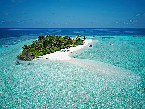旅游,无人,棕榈岛,沙滩,外滨,珊瑚礁,阿里环礁,印度洋,马尔代夫,亚洲