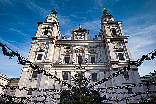 奥地利,萨尔茨堡,大教堂,户外