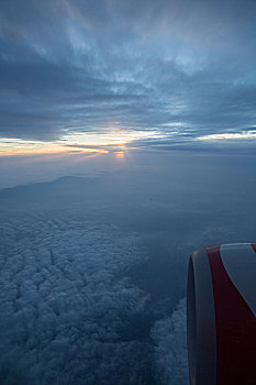 高空飞行,空中美景