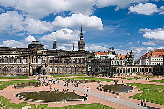 茨温格尔宫,宫殿,常常,画廊,德累斯顿,萨克森,德国,欧洲