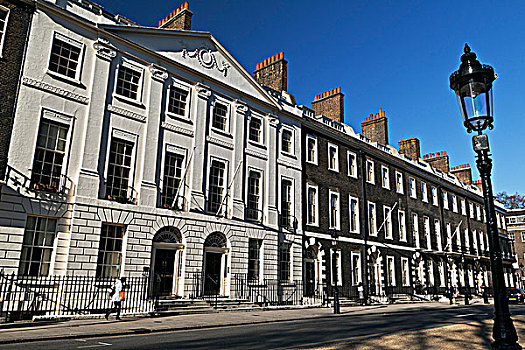 英格兰,伦敦,布鲁姆斯伯里,建造,最好,保存,乔治时期风格,建筑