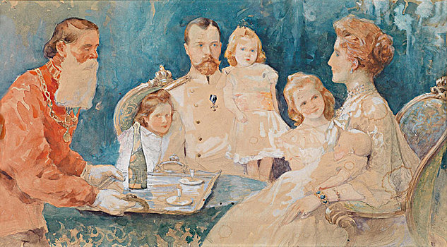 沙皇,亚历山大,女儿,玛丽亚,艺术家