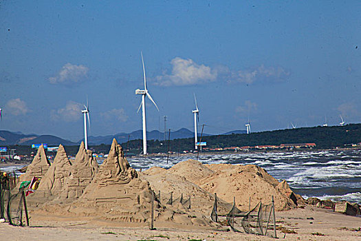 威海市风车发电风景