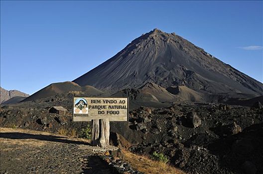 入口,福古岛,自然公园,火山,岛屿,佛得角群岛,非洲