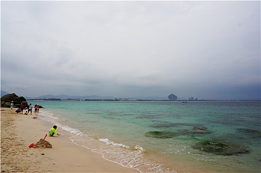 海南三亚蜈支洲岛海滩