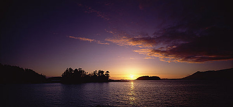 环太平洋国家公园,黄昏,不列颠哥伦比亚省,加拿大