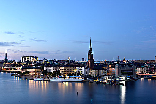 风景,天际线,斯德哥尔摩,瑞典,欧洲