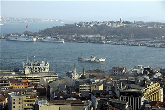 金角湾,加拉达塔,伊斯坦布尔,土耳其