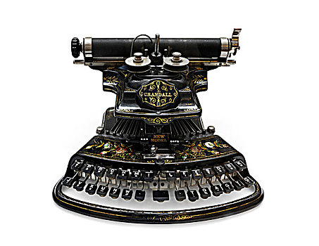 新,模型,老式,打字机,1875年,隔绝