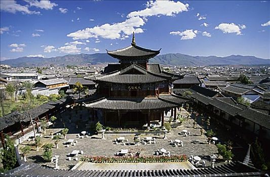 宫殿,丽江,中国