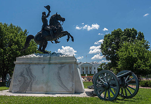 雕塑,白宫,广场,华盛顿特区