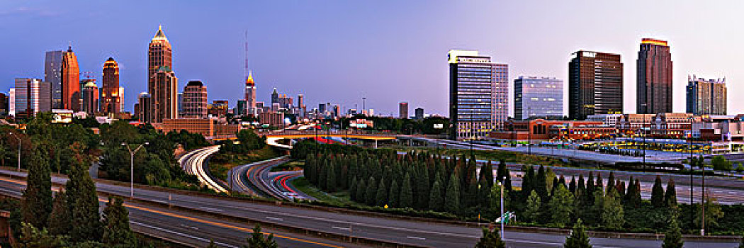 摩天大楼,城市,亚特兰大,乔治亚,美国