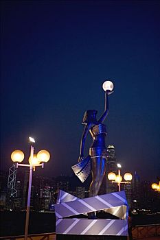 雕塑,星光大道,九龙,香港