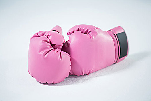 特写,粉色,拳击手套,白色背景,背景