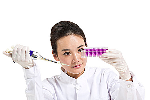 科學家在實驗室做科學實驗