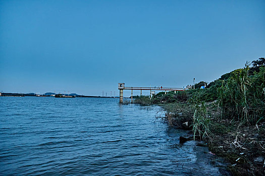 长沙市夏季望城区靖港古镇,小汉口,历史文化村风景