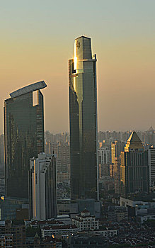 俯瞰上海建筑