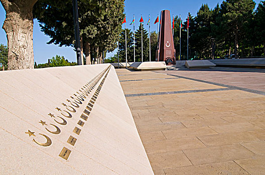 战争纪念碑,烈士,纪念建筑,道路,巴库,阿塞拜疆