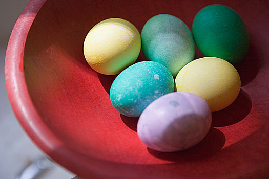 碗,彩色,复活节彩蛋