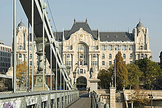 桥,布达佩斯,匈牙利,欧洲