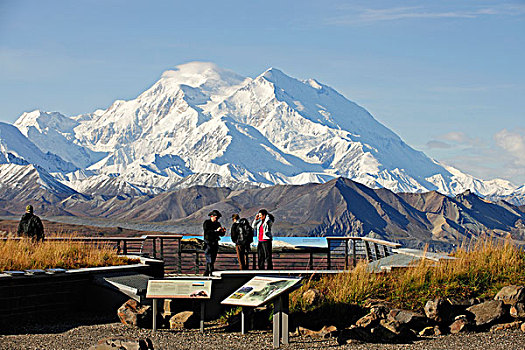 麦金立山,山,北方,北美,屋顶,中心,德纳里峰国家公园,阿拉斯加