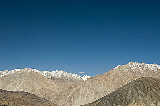 全景,山脉,喜马拉雅山,北方,查谟-克什米尔邦,印度