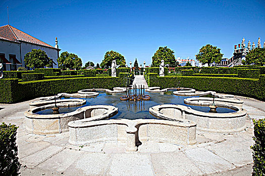水塘,花园,主教宫殿,葡萄牙,2009年