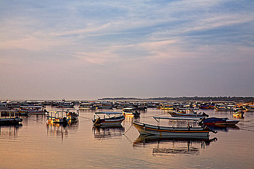 渔船,贝诺瓦,巴厘岛,印度尼西亚