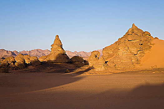 岩石构造,利比亚沙漠,阿卡库斯,山峦,利比亚,非洲