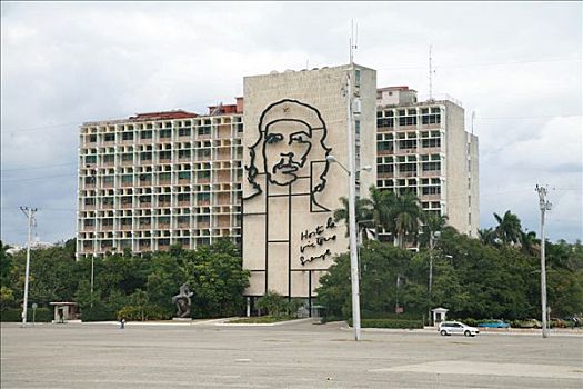 巨大,切-格瓦拉,纪念建筑,建筑,北方,哈瓦那,古巴,加勒比海,美洲