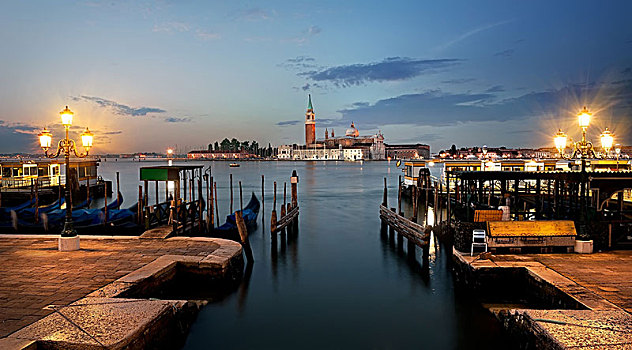 风景,圣乔治奥,马焦雷湖,威尼斯,意大利