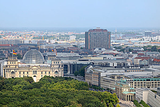 风景,德国国会大厦,议会,注视,波茨坦,柏林,德国,欧洲