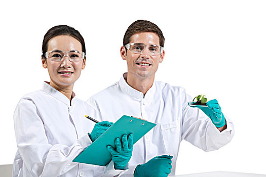 科學家在實驗室做科學實驗