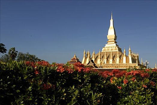 塔銮寺,万象,老挝,亚洲