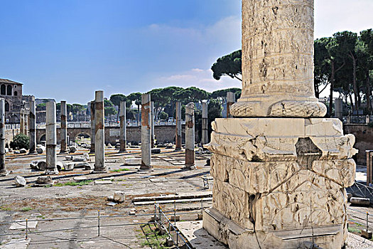 柱子,大教堂,罗马,意大利,欧洲