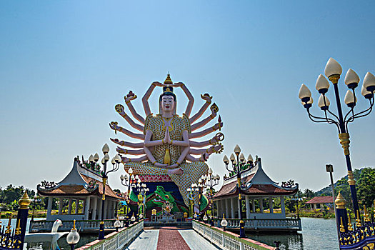 女神,寺院,庙宇,禁止,苏梅岛,泰国,亚洲