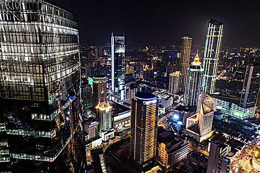 中国,城市,夜晚