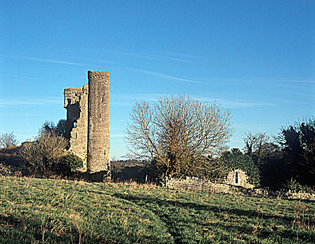 遗址,城堡,米斯郡,爱尔兰