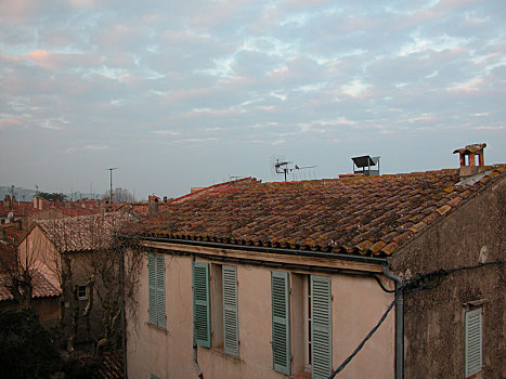 高处,屋顶,圣特鲁佩斯,法国