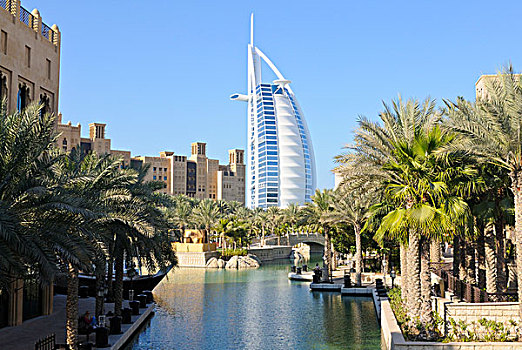阿拉伯,奢华,酒店,世界,风景,购物,复杂,麦地那,迪拜,阿联酋,中东