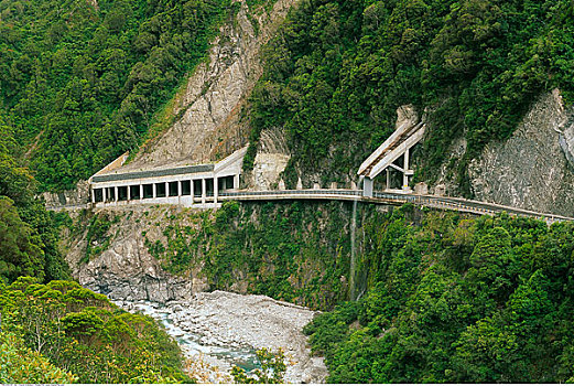 防护,隧道,艾斯派林山国家公园,南岛,新西兰