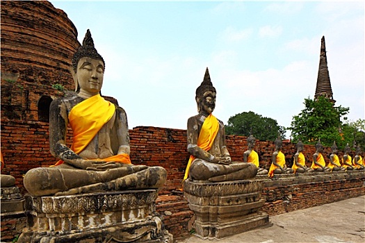 佛像,大城府,泰国